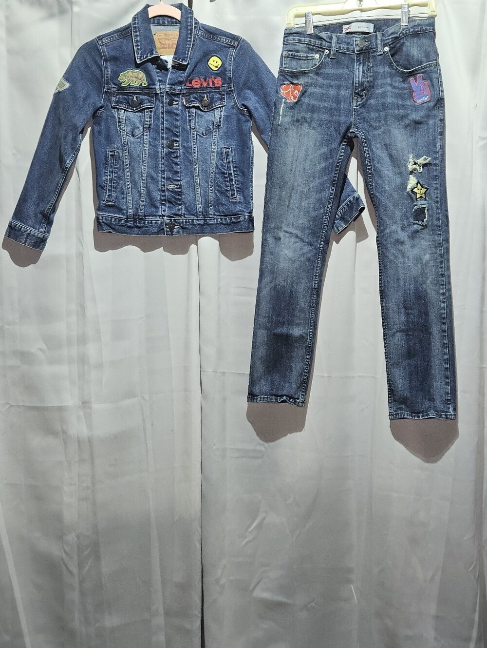 Levi's Youth Denim Jacket & Jeans withl Patches